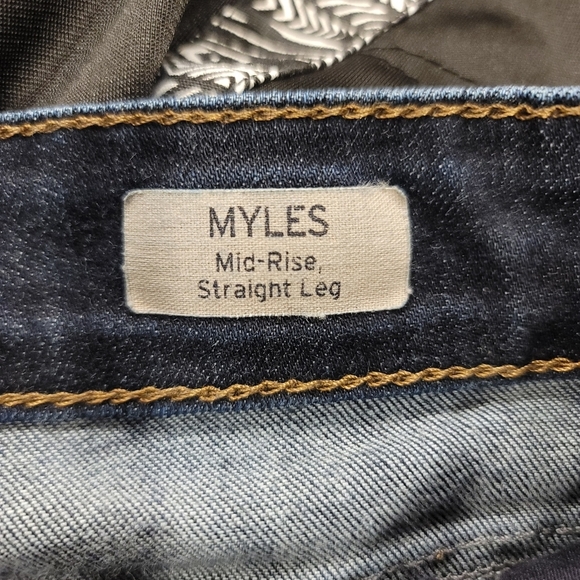 Mavi Myles Mid-Rise Straight Leg Blue Jeans - Sz 32/32 - Picture 5 of 9